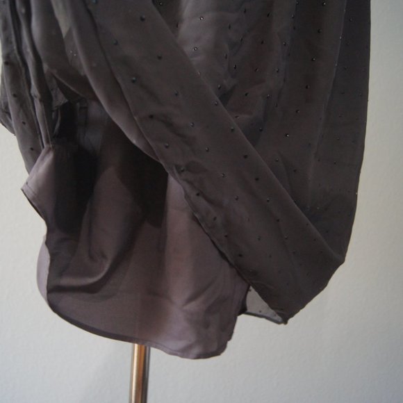 Broadway & Broome (Madewell) Gray Spaghetti Strap Dress Size 8 - Picture 5 of 7